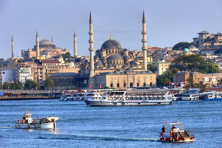 Istanbul (Constantinople) — Turkey's largest city, the former capital of both the Ottoman and Byzantine Empires, and the only major city in the world to straddle two continents